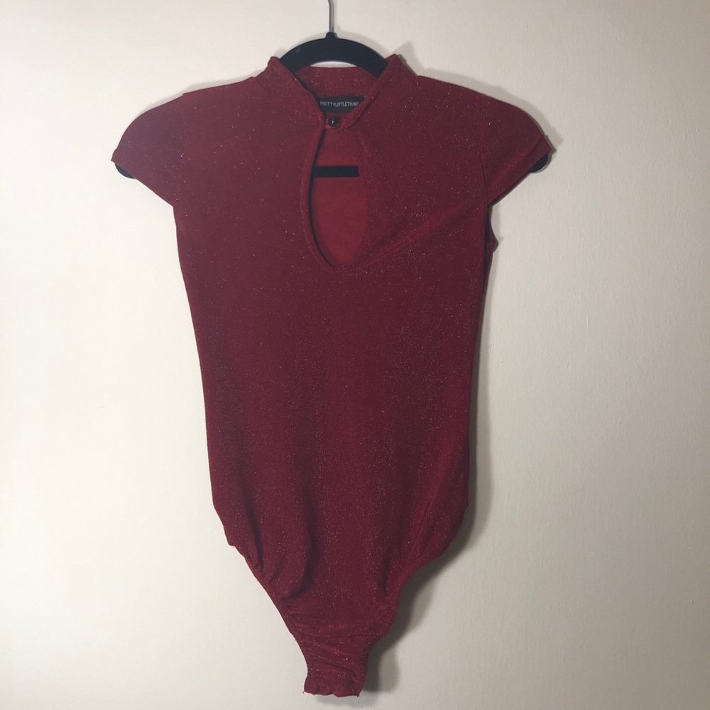 Sparkly Red PLT bodysuit